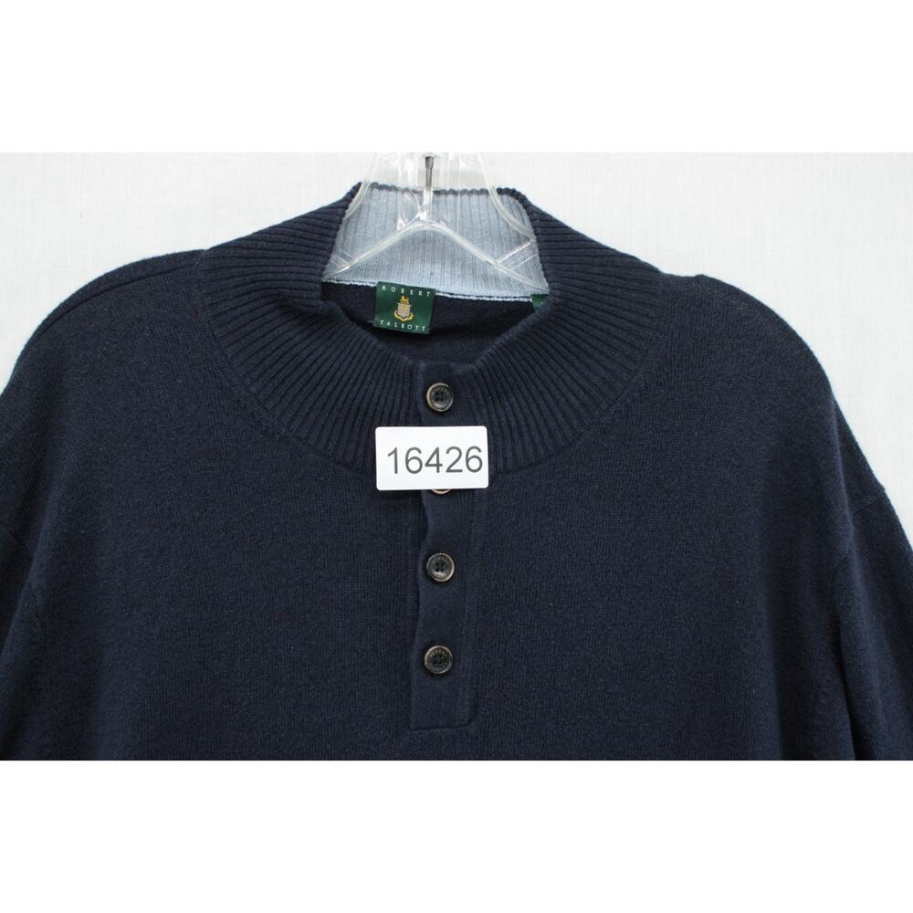 Robert Talbott Button Neck Knit Sweater Men's Lar… - image 8